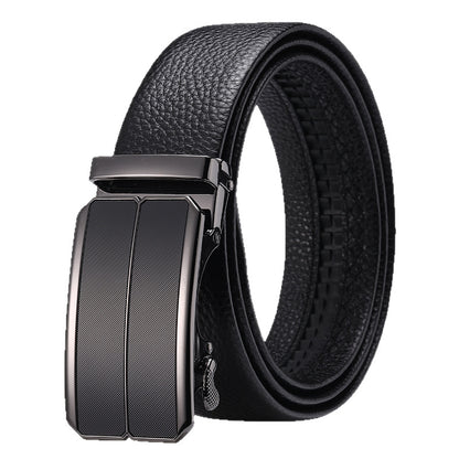 Nigel™  | Men’s Genuine Cowhide Leather Belt – Automatic Buckle