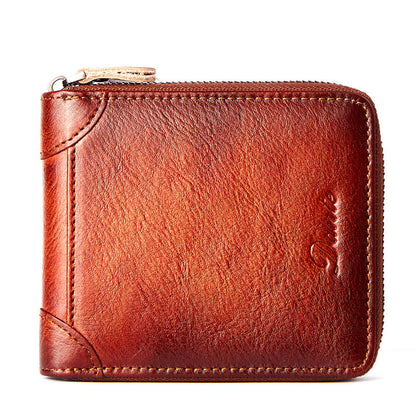Oscar™ | Genuine Leather Zipper Multi-Card Wallet
