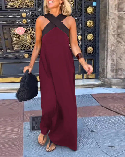 Delphine™ | Dress with Crossed Cut