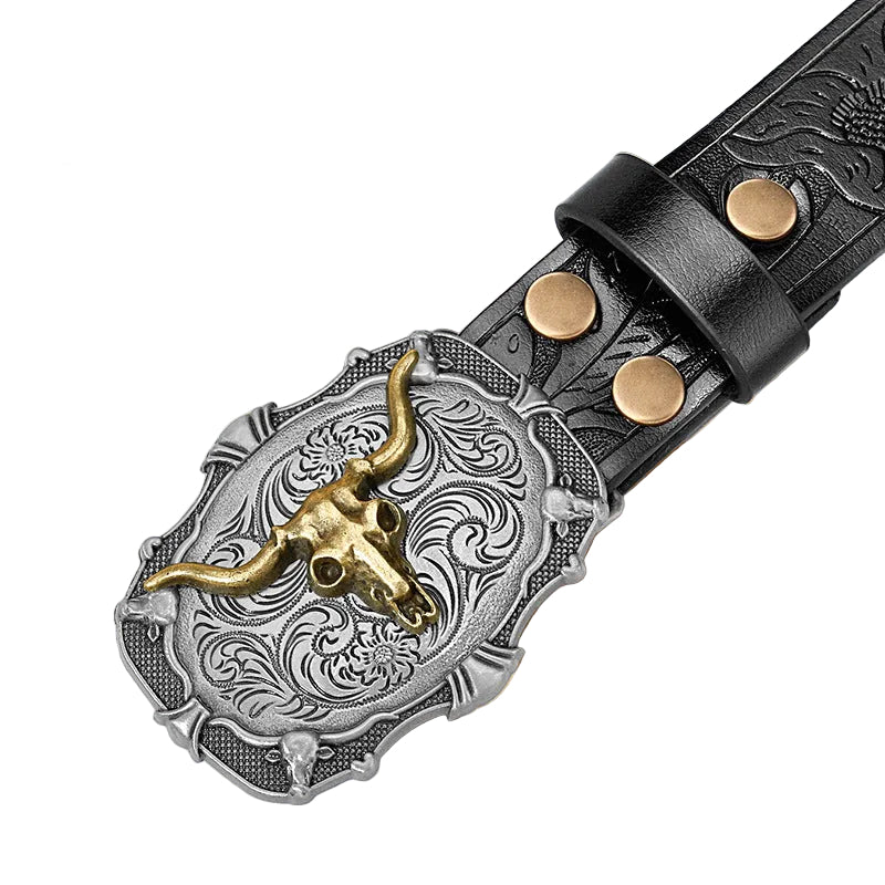 Darby™ | Men’s Retro Punk Wide Leather Belt