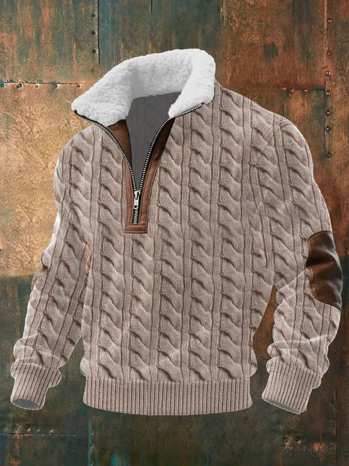 Marco – Quality Zip Up with Shearling Lined Collar
