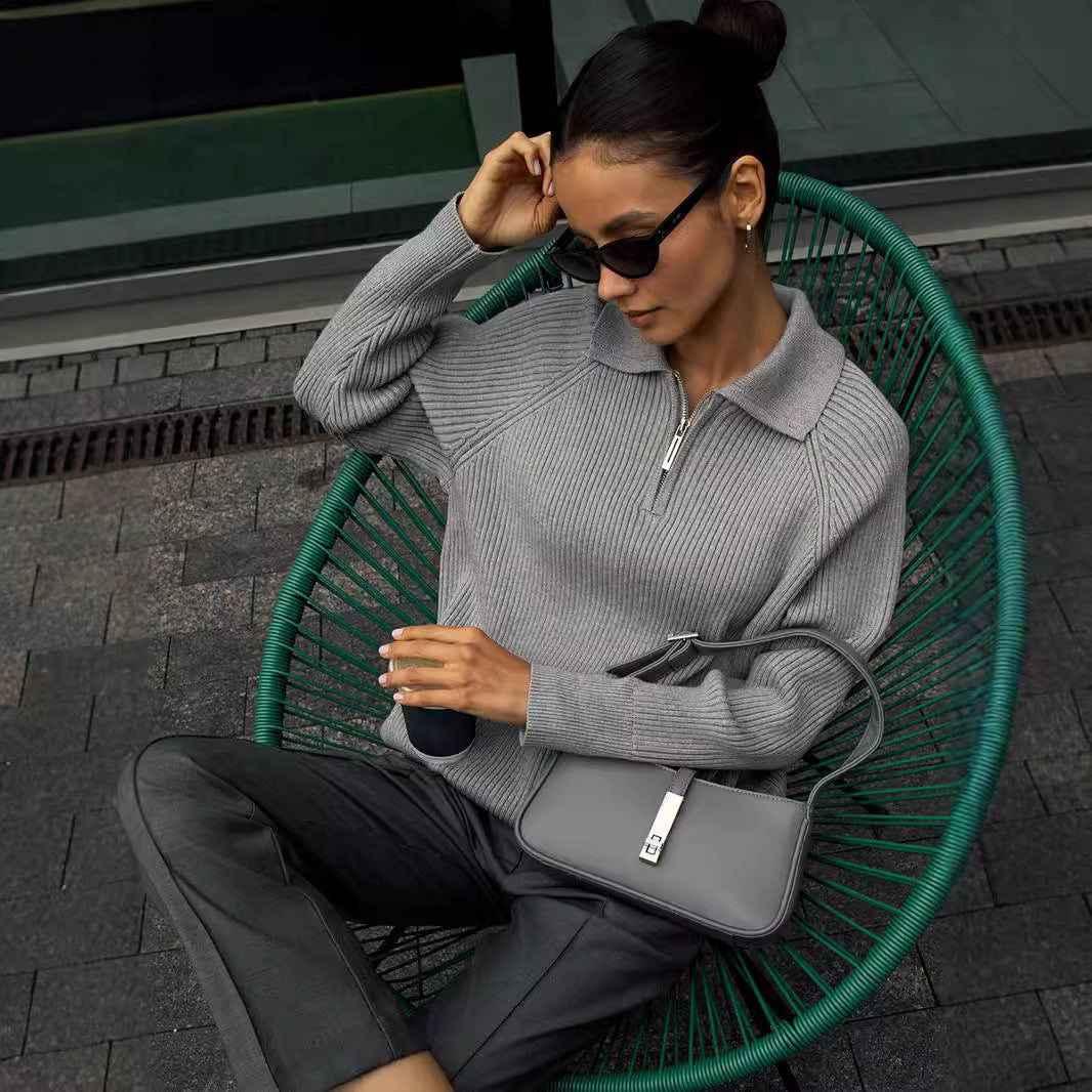 Women's Everyday Sweater, Soft-Touch Design | Flattering Relaxed Drape, Timeless Layer | 4 Colorways | S–L