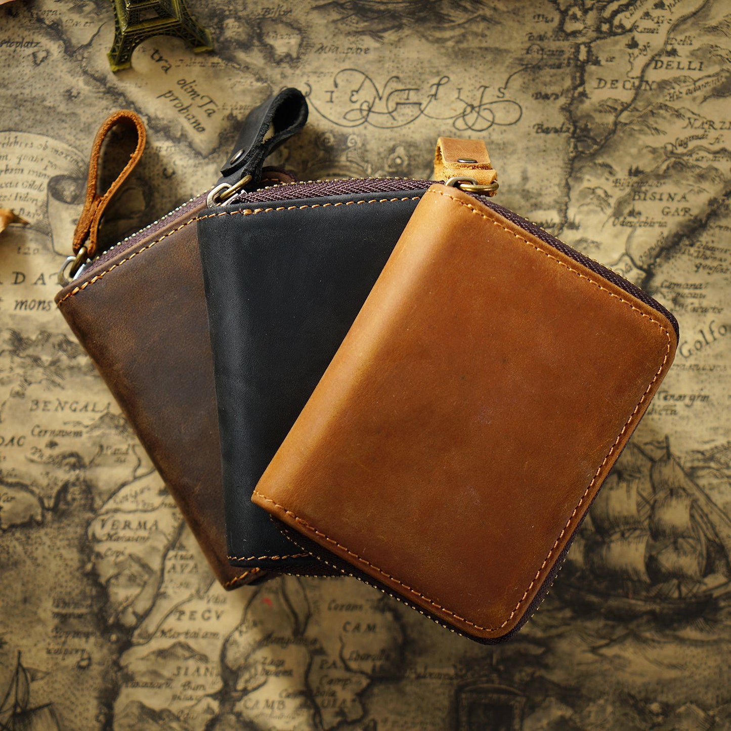Yale™ | Genuine Leather RFID Card Holder With Coin Pocket