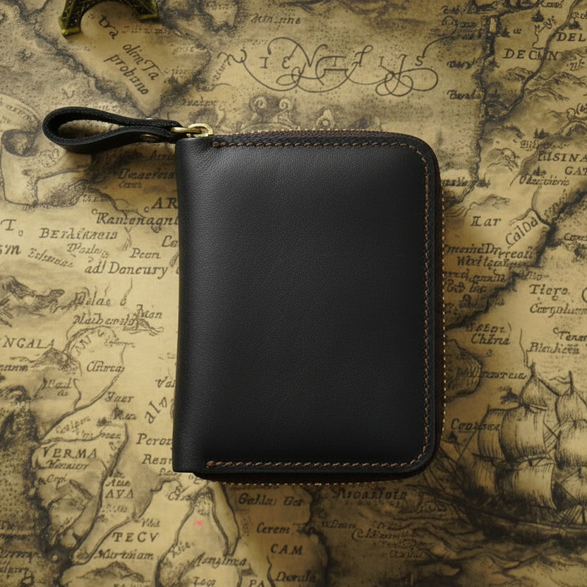 Yale™ | Genuine Leather RFID Card Holder With Coin Pocket