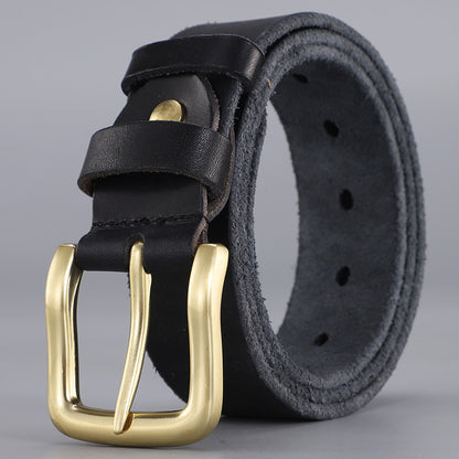 Sonny™ | Vintage Cowhide Leather Belt – Casual Jeans Style