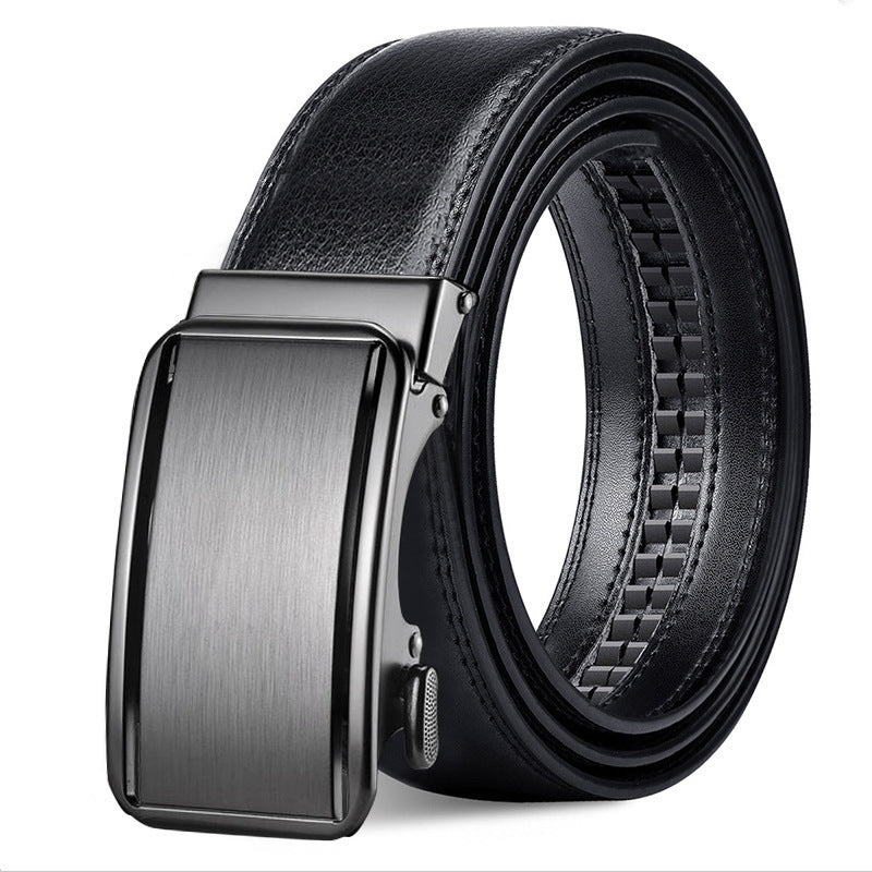 Ritchie™ | Men’s Cowhide Leather Belt – Automatic Buckle Business Casual