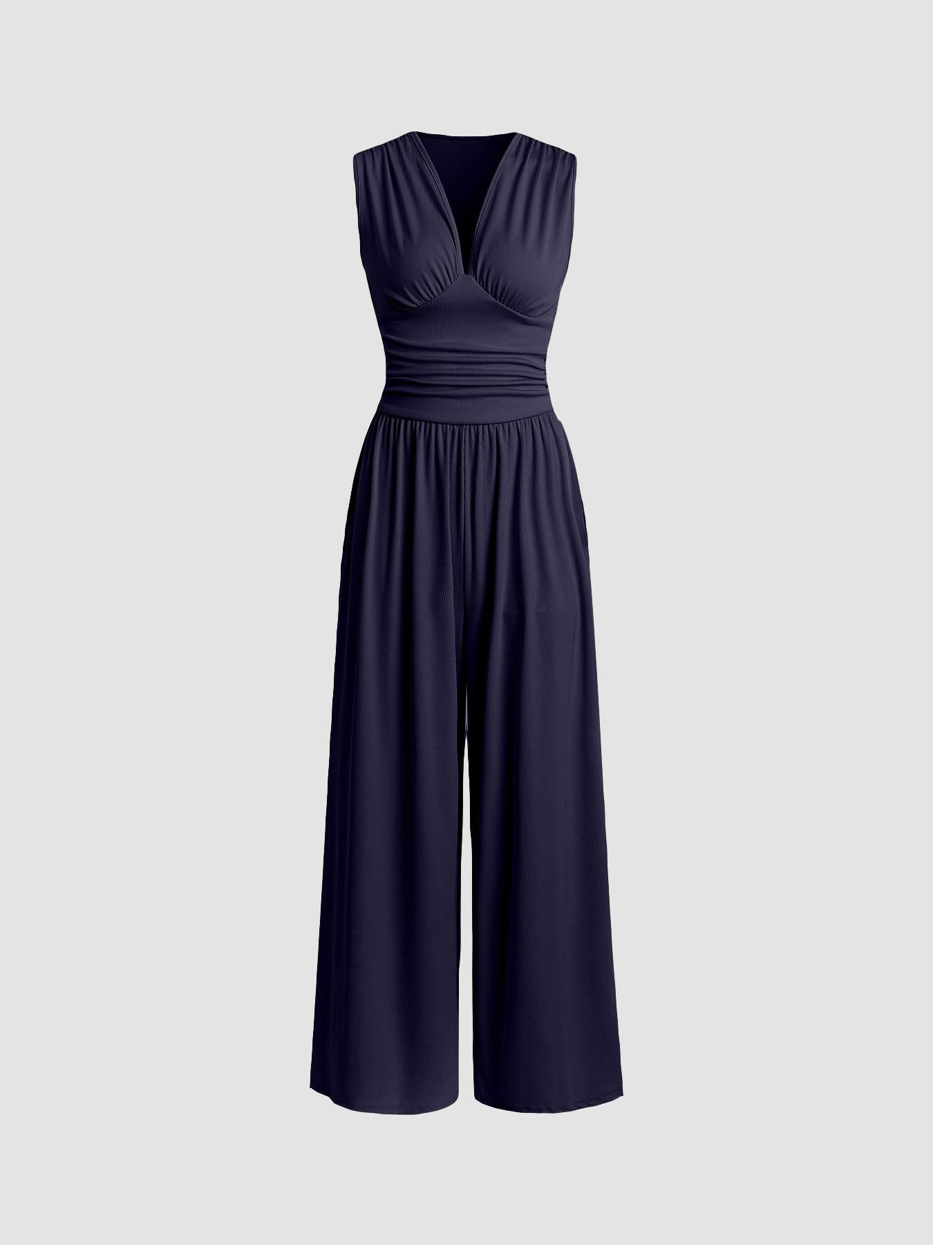 Charity™ | Elegant Sleeveless Wide-Leg Jumpsuit