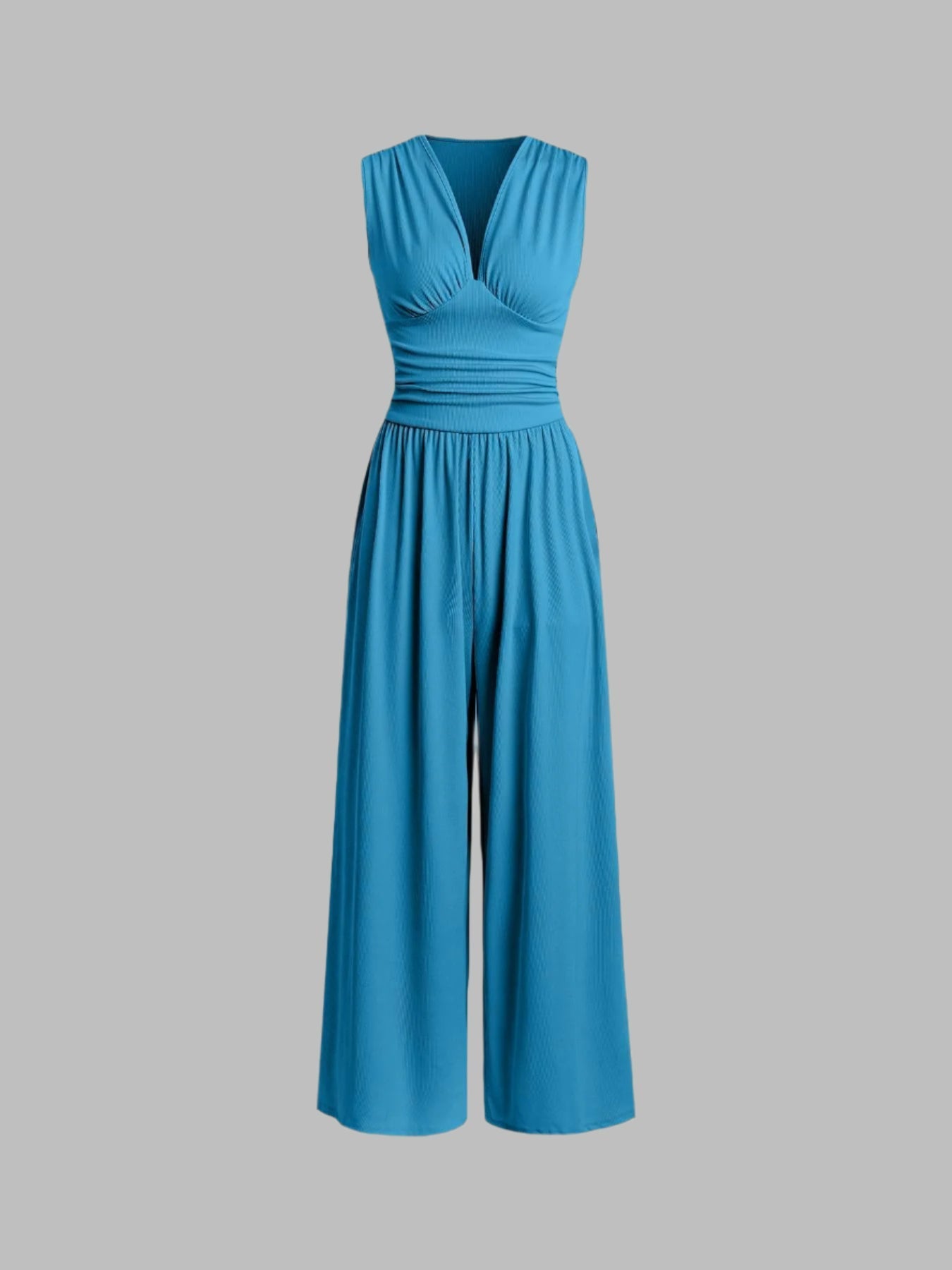 Charity™ | Elegant Sleeveless Wide-Leg Jumpsuit