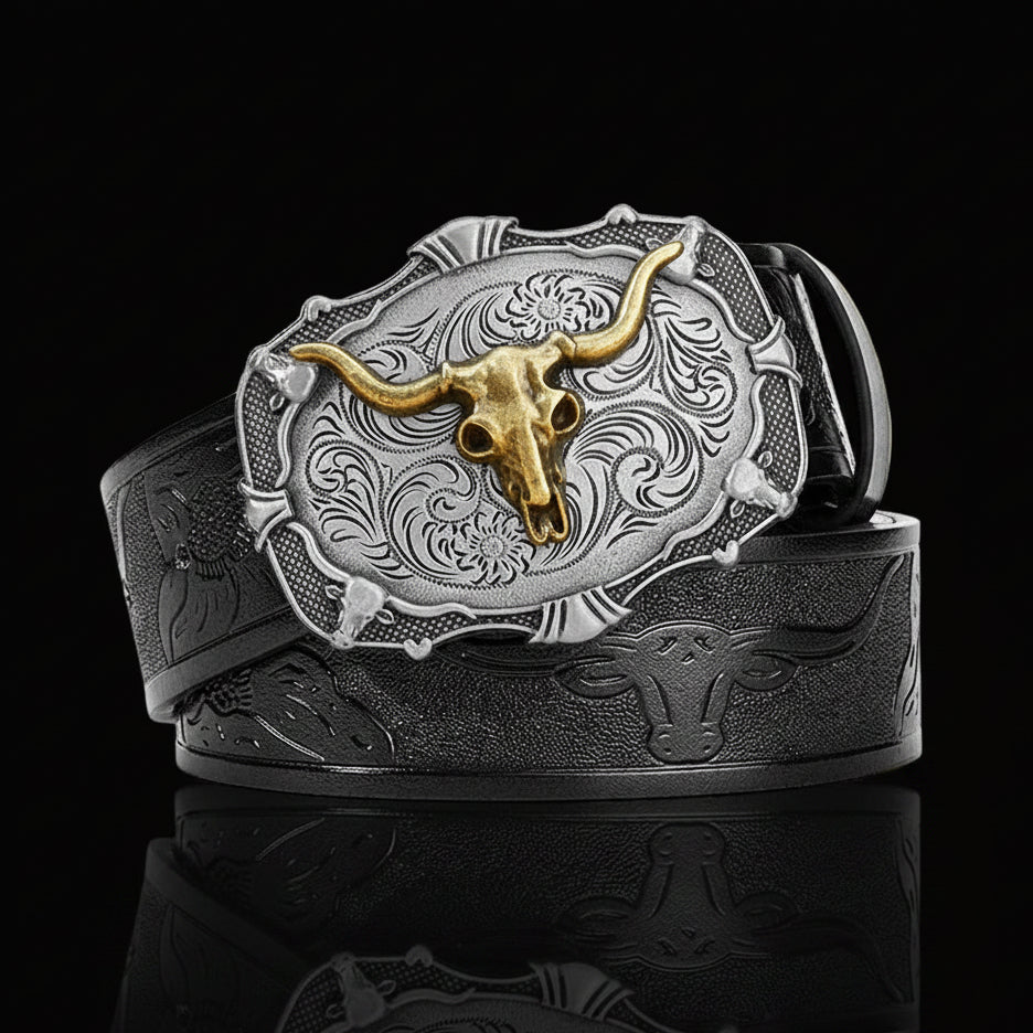 Darby™ | Men’s Retro Punk Wide Leather Belt