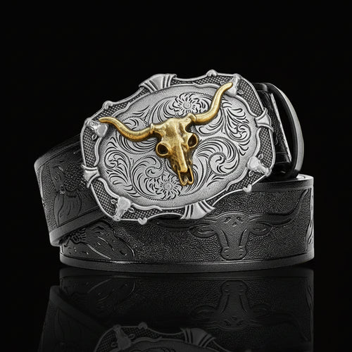 Darby™ | Men’s Retro Punk Wide Leather Belt