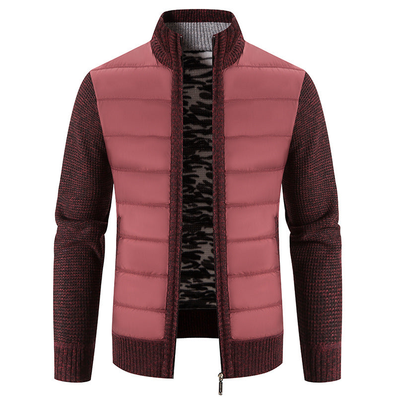 Bruno | Herren Bomberjacke mit Steppfront und Strickärmeln — Modern Bomber in 5 Farben M–3XL | Westmere