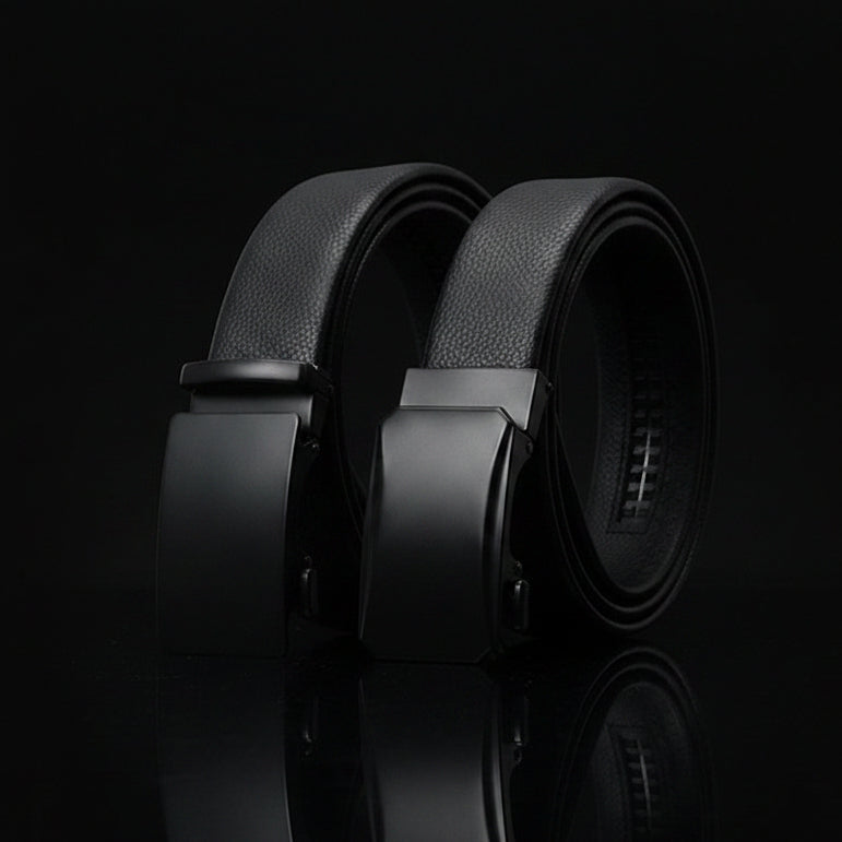 Meyer™ | Men’s Automatic Buckle Belt – Simple Business Style