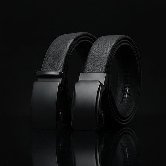 Meyer™ | Men’s Automatic Buckle Belt – Simple Business Style