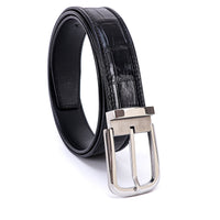 Black belt with silver buckle
