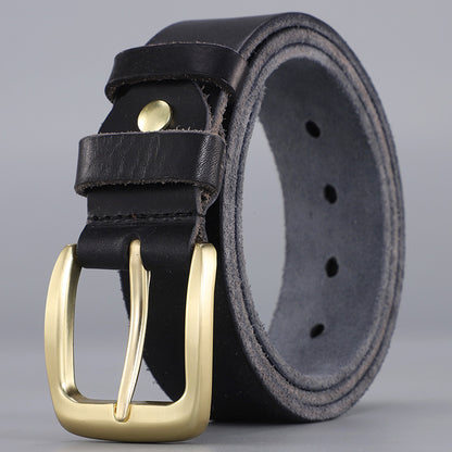 Sonny™ | Vintage Cowhide Leather Belt – Casual Jeans Style