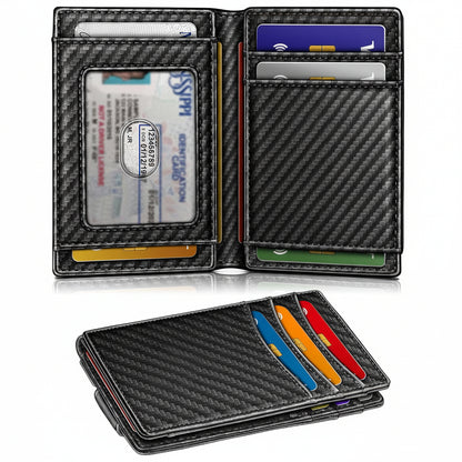 Nash™ | Minimalist Magnetic Wallet for Men – Card Holder & Money Clip