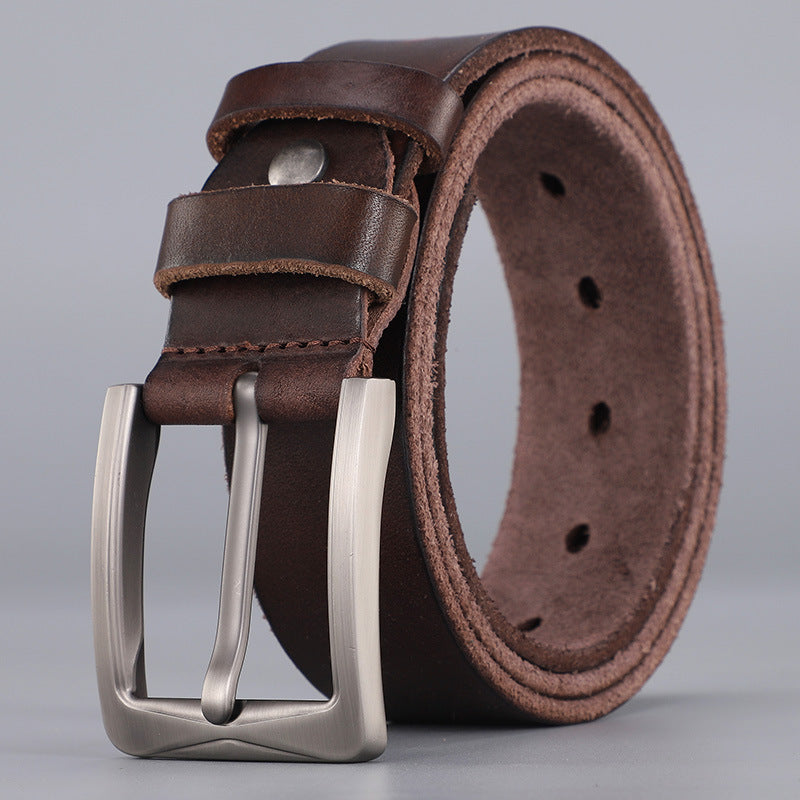 Sonny™ | Vintage Cowhide Leather Belt – Casual Jeans Style