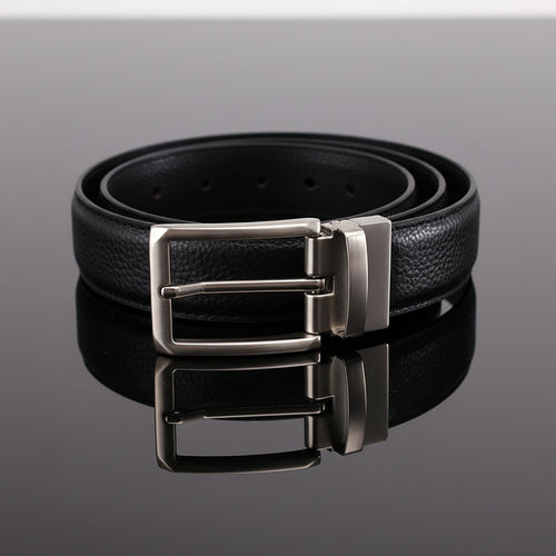 Arvid™ | Men’s Reversible Genuine Leather Belt with Rotating Pin Buckle