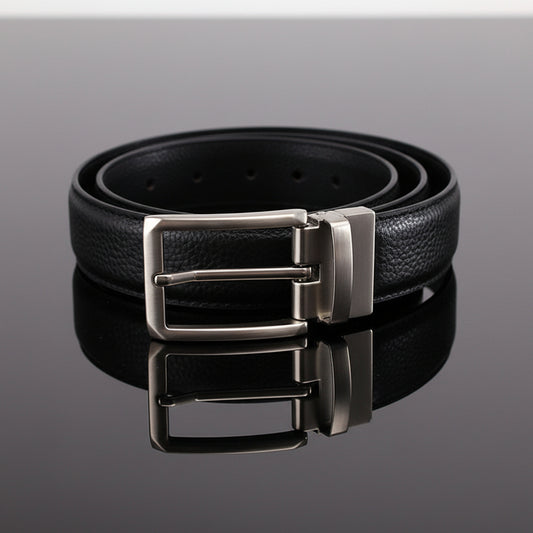 Arvid™ | Men’s Reversible Genuine Leather Belt with Rotating Pin Buckle