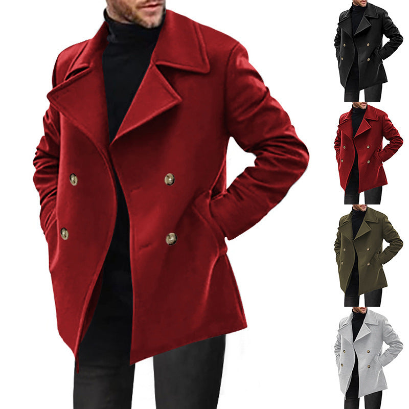 Gerrit | Herren Zweireiher-Mantel mit Klappentaschen — Klassischer Wintermantel in 4 Farben S–3XL | Westmere