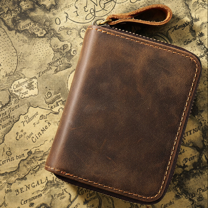 Yale™ | Genuine Leather RFID Card Holder With Coin Pocket