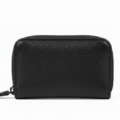 Pete™ | Genuine Leather Zipper Mini Card Holder Wallet