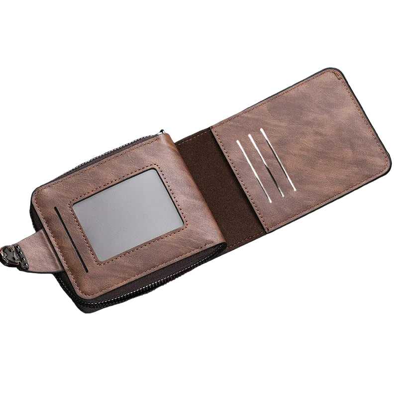 Maxim™ | Men’s Business Zipper Wallet – Multi-Card Large Capacity