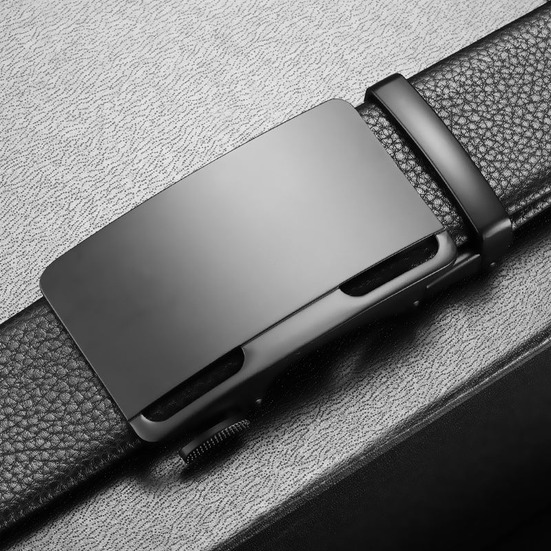 Meyer™ | Men’s Automatic Buckle Belt – Simple Business Style