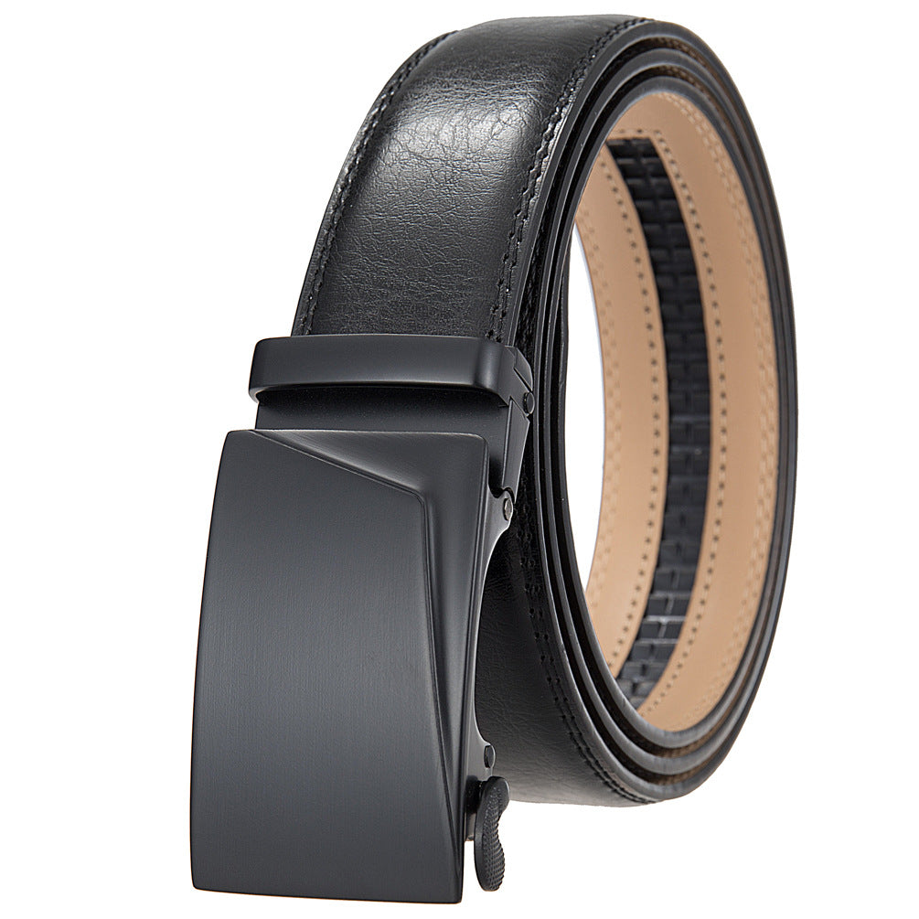 Oswald™ | Men’s Cowhide Leather Belt – Automatic Buckle