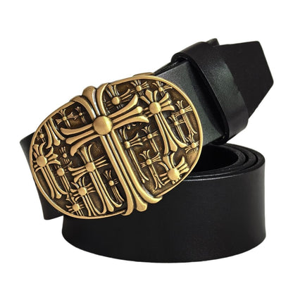 Rodman™ | Men’s Italian Cowhide Leather Belt – Copper Buckle
