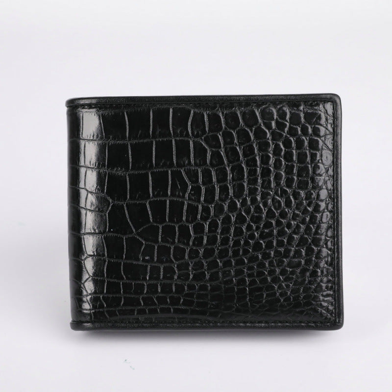 Wyatt™ | Crocodile Pattern Leather Men's Wallet – Business Casual