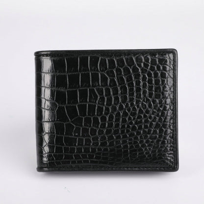 Wyatt™ | Crocodile Pattern Leather Men's Wallet – Business Casual