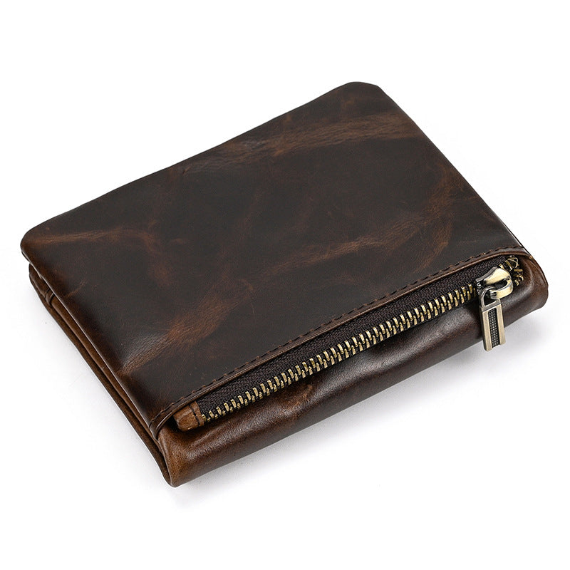 Fritz™ | Premium Oil Leather Wallet With Coin Pocket