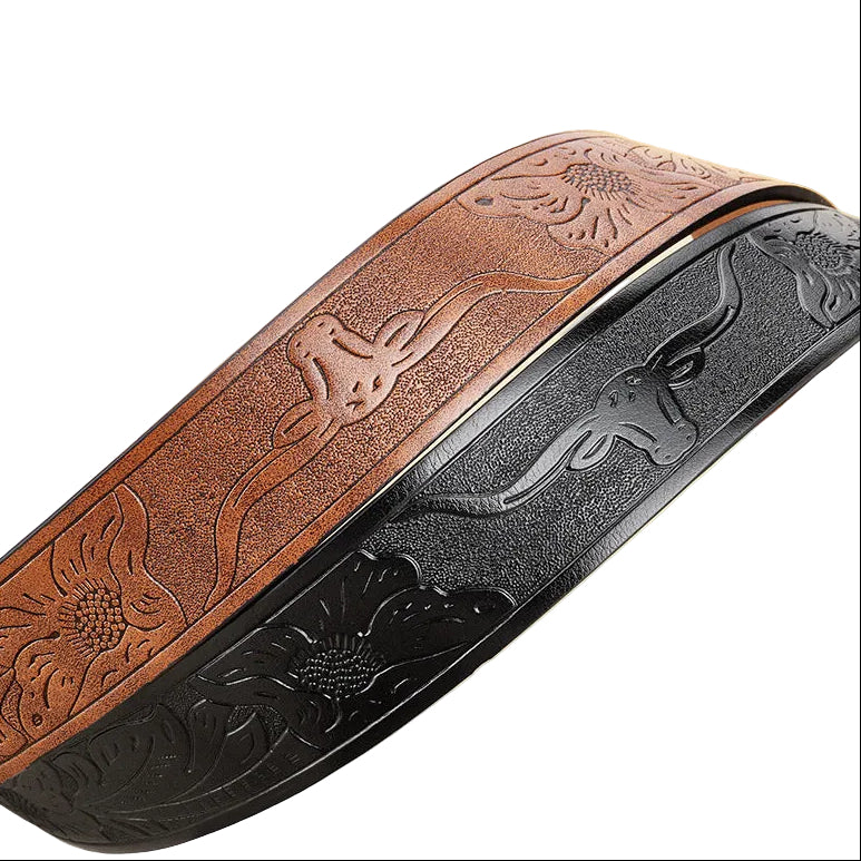 Darby™ | Men’s Retro Punk Wide Leather Belt
