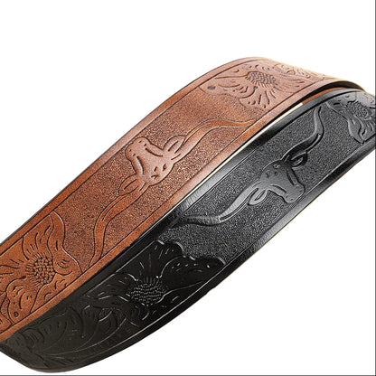 Darby™ | Men’s Retro Punk Wide Leather Belt