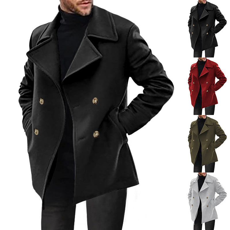 Gerrit | Herren Zweireiher-Mantel mit Klappentaschen — Klassischer Wintermantel in 4 Farben S–3XL | Westmere