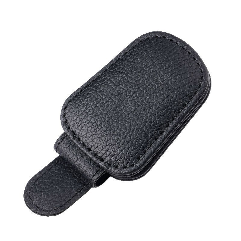 Magnetic Leather Car Sunglass Clip