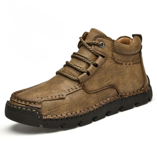 Lex - Casual Boots in Warm Leather and Vintage Fleece Lining for Men