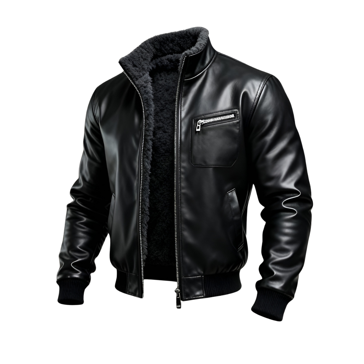 BRANDON | BLACK LEATHER JACKET
