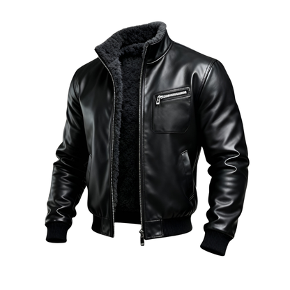 BRANDON | BLACK LEATHER JACKET