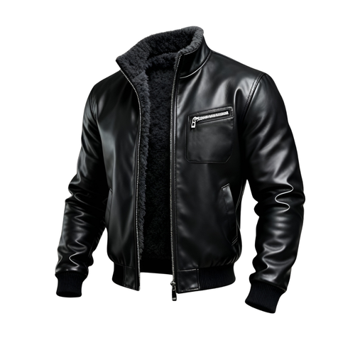 BRANDON | BLACK LEATHER JACKET