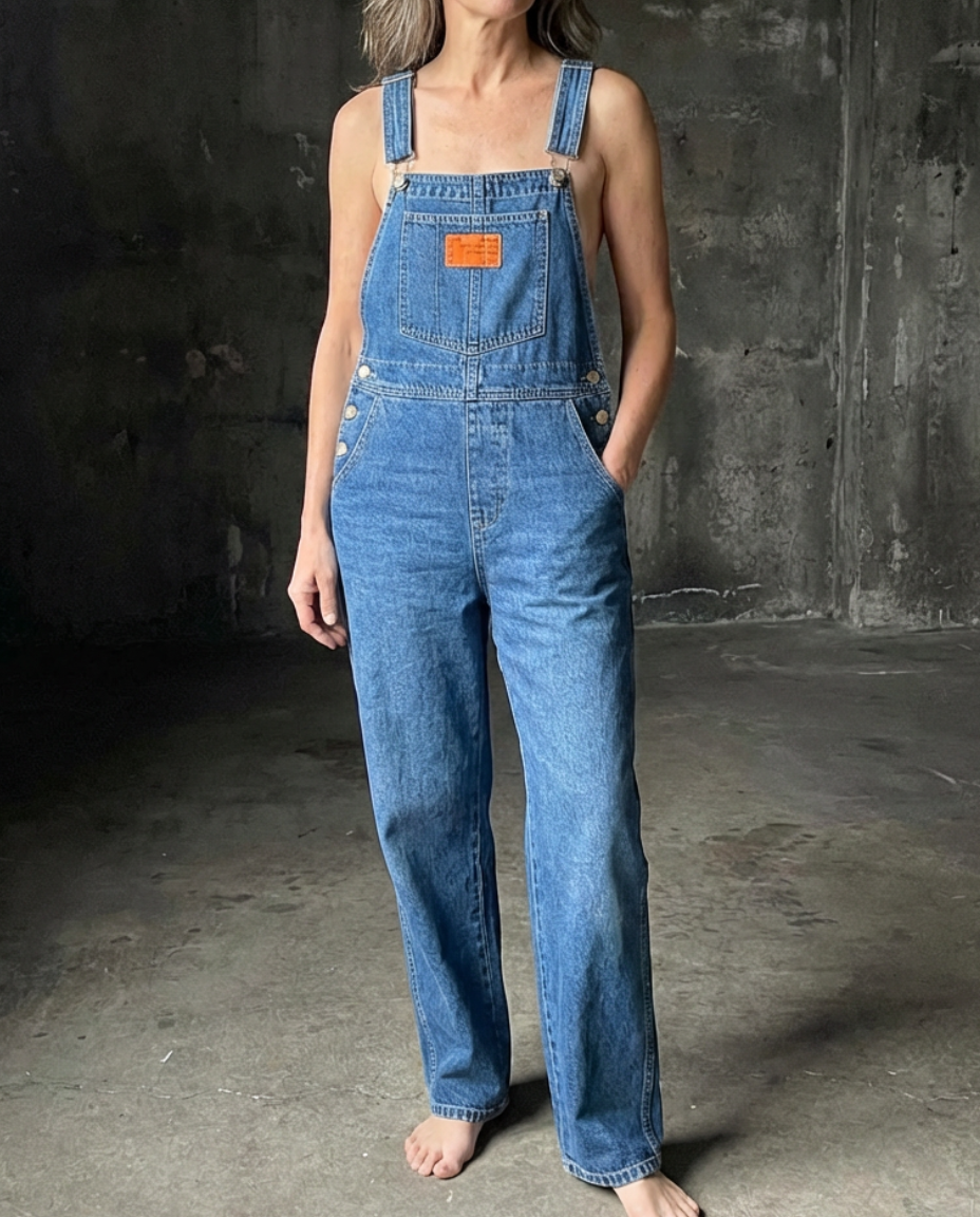 Willow™ | Straight Leg Bib Denim Overalls