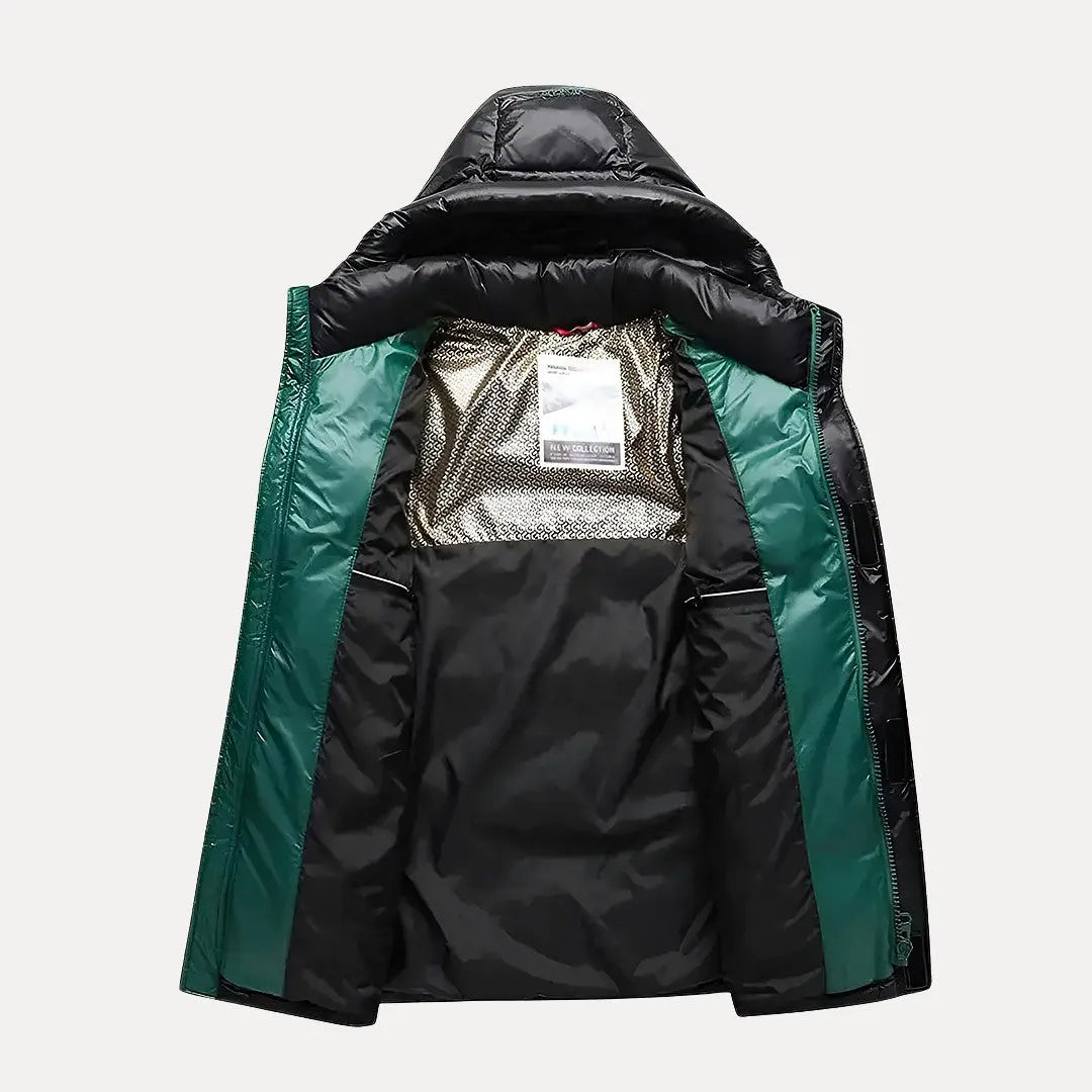 Rhett Mens Lightweight Down Puffer Jacket with Hood