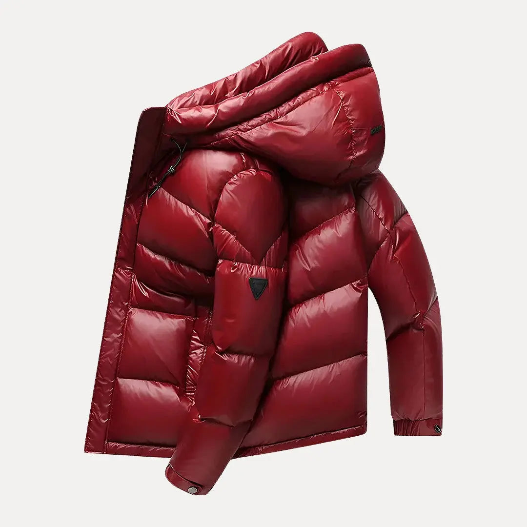 Rhett Mens Lightweight Down Puffer Jacket with Hood