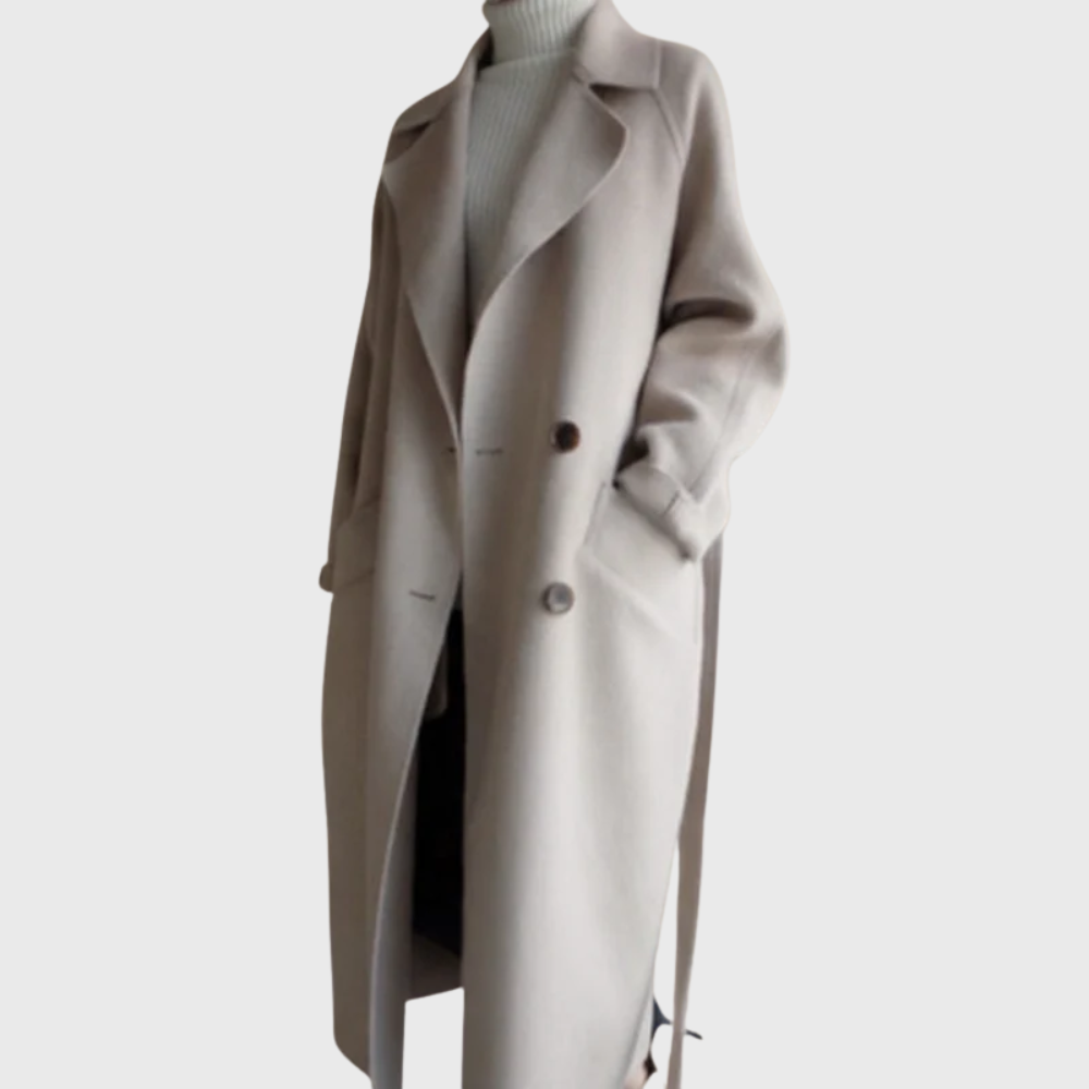 Women's Longline Overcoat, Elongating Silhouette | Soft-Touch Drape, Wearable Everyday Layer | Beige, Brown or Black | S–2XL
