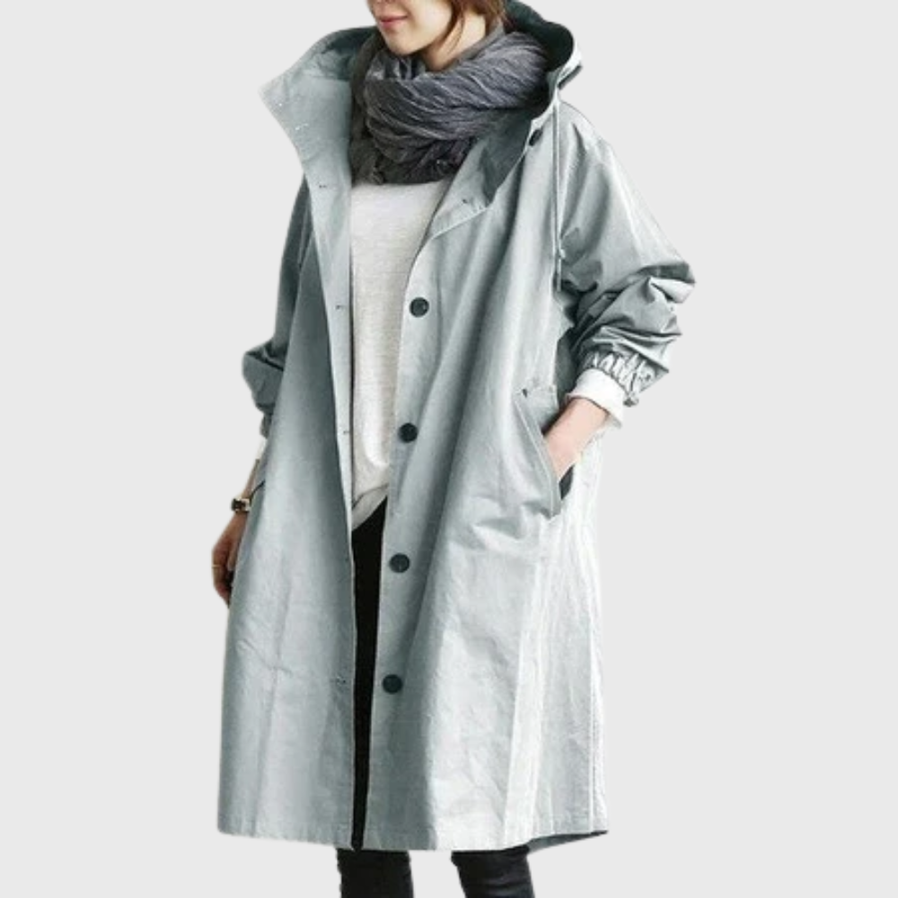 Women's Waterproof Trench Coat, Belted | Streamlined Silhouette, Weather-Ready Layer | 6 Colorways | S–5XL