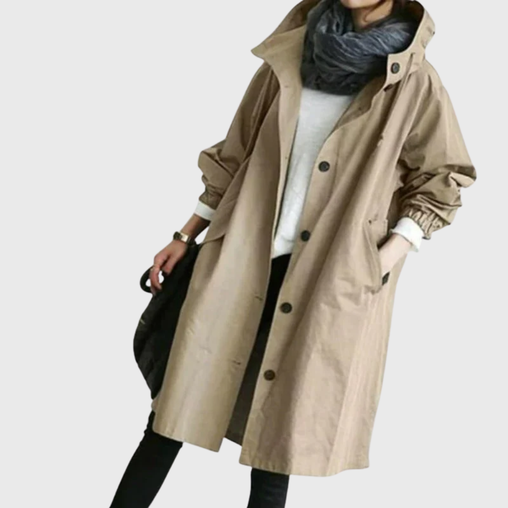 Women's Waterproof Trench Coat, Belted | Streamlined Silhouette, Weather-Ready Layer | 6 Colorways | S–5XL