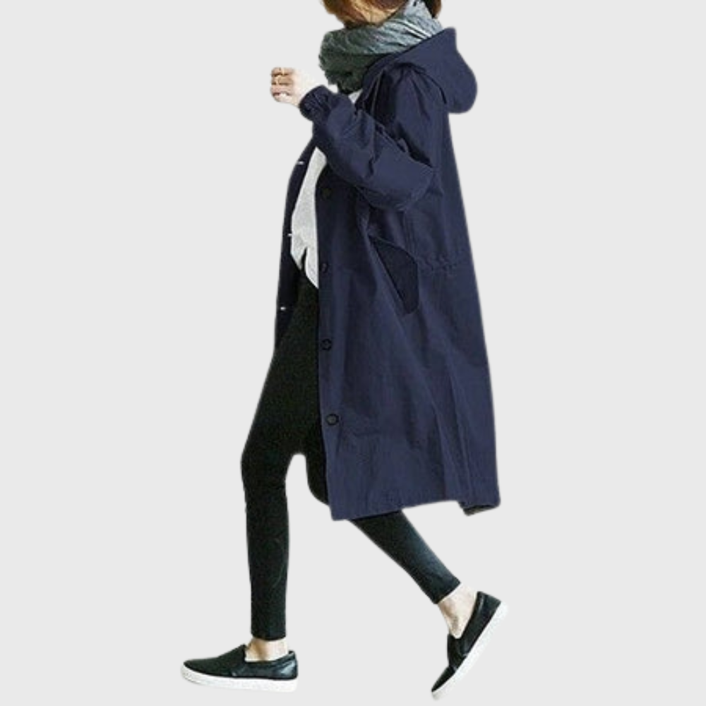 Women's Waterproof Trench Coat, Belted | Streamlined Silhouette, Weather-Ready Layer | 6 Colorways | S–5XL