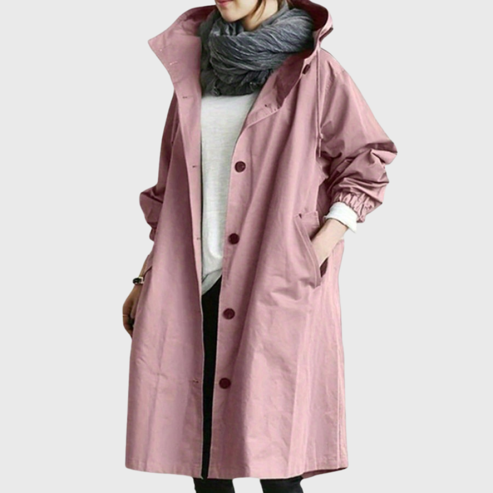 Women's Waterproof Trench Coat, Belted | Streamlined Silhouette, Weather-Ready Layer | 6 Colorways | S–5XL