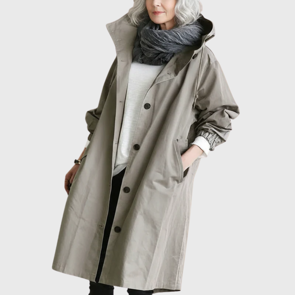 Women's Waterproof Trench Coat, Belted | Streamlined Silhouette, Weather-Ready Layer | 6 Colorways | S–5XL